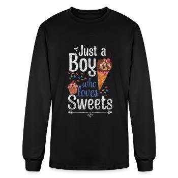 Dessert Sweet Kitty Tartelette Sweet Tooth - T-shirt à manches longues Homme - noir - Devant