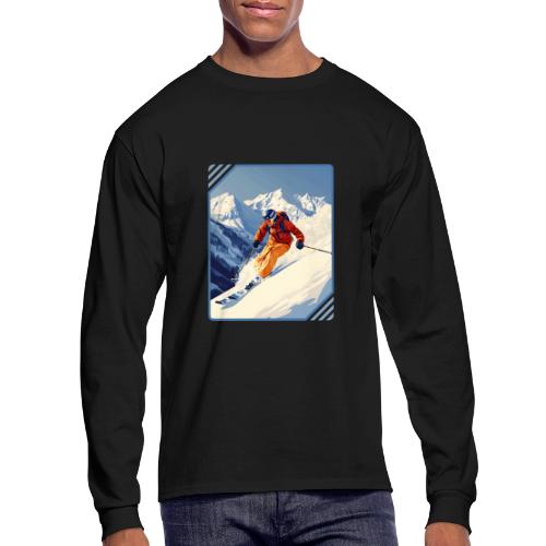 Mountain Skiing Vibes - Men's Long Sleeve T-Shirt