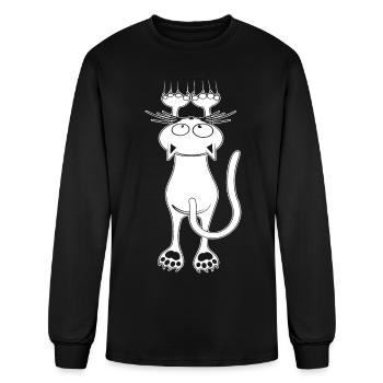 Crazy Cat Lady - Men's Long Sleeve T-Shirt - black - Front