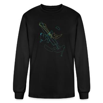 Kitesurf t shirt Kite Surfing Gifts Kite Surf R4D - Men's Long Sleeve T-Shirt - black - Front