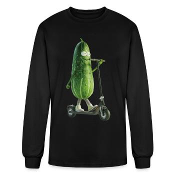 Cucumber - Men's Long Sleeve T-Shirt - black - Front
