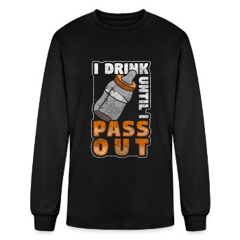 Mom Birth Baby Bump - Men's Long Sleeve T-Shirt - black - Front
