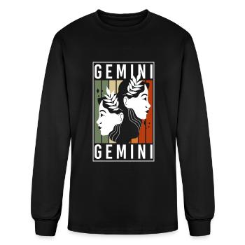 Zodiac Signs June Horoscope Date Of Birth - Men's Long Sleeve T-Shirt - black - Front