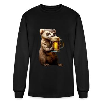 Ferret - Men's Long Sleeve T-Shirt - black - Front