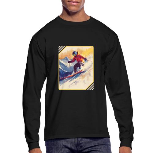 Skiing Through Snow Dreams - Men's Long Sleeve T-Shirt