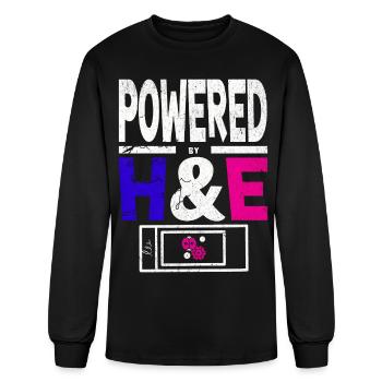 Powered by H&E Histology - Men's Long Sleeve T-Shirt - black - Front