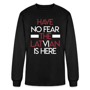 Latvia - Men's Long Sleeve T-Shirt - black - Front