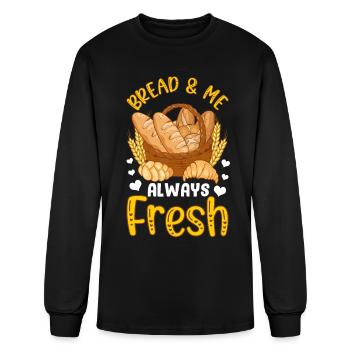 Bread Baking Bread Maker - Men's Long Sleeve T-Shirt - black - Front