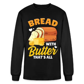 Bread Baking Bread Maker - Men's Long Sleeve T-Shirt - black - Front