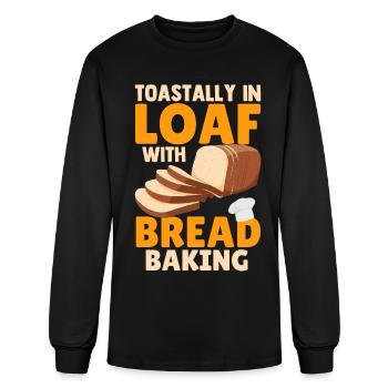 Bread Baking Bread Maker - Men's Long Sleeve T-Shirt - black - Front