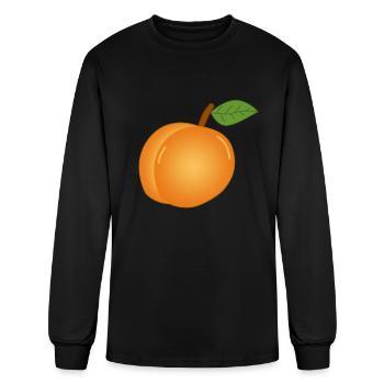 Healthy Organic Tropical Apricot Fruit gift - Men's Long Sleeve T-Shirt - black - Front