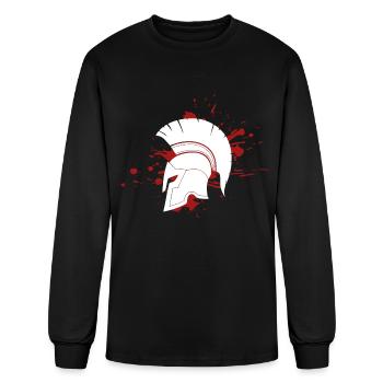 Spartan - Logo - Men's Long Sleeve T-Shirt - black - Front