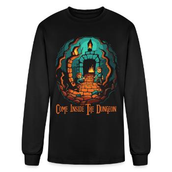 Come Inside the Dungeon – Adventure Awaits - Men's Long Sleeve T-Shirt - black - Front