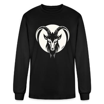 Pagan Billy Goat - Men's Long Sleeve T-Shirt - black - Front