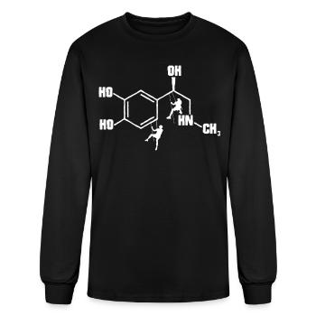 Climbing Adrenalin, Climber, Climb - Men's Long Sleeve T-Shirt - black - Front