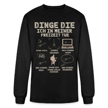 Play The Guitar, Guitar Player, Guitarist - Men's Long Sleeve T-Shirt - black - Front