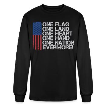 US Patriotic Quotes, Patriot, Patriots - Men's Long Sleeve T-Shirt - black - Front