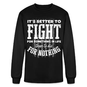 US Patriotic Quotes, Patriot, Patriots - Men's Long Sleeve T-Shirt - black - Front