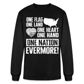 US Patriotic Quotes, Patriot, Patriots - Men's Long Sleeve T-Shirt - black - Front