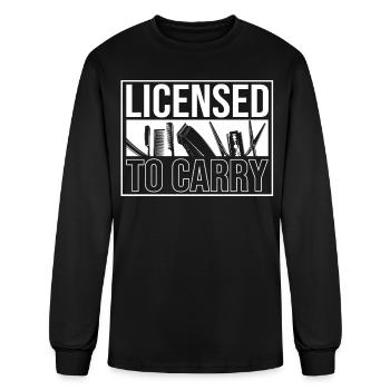Licensed to Carry, Barber, Hairtrimmer - Men's Long Sleeve T-Shirt - black - Front