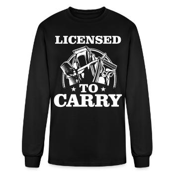 Licensed to Carry, Barber, Hairtrimmer - Men's Long Sleeve T-Shirt - black - Front