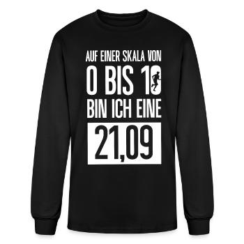 Half Marathon, Marathon, Runner - Men's Long Sleeve T-Shirt - black - Front