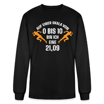Half Marathon, Marathon, Runner - Men's Long Sleeve T-Shirt - black - Front