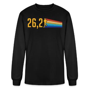 Half Marathon, Marathon, Runner - Men's Long Sleeve T-Shirt - black - Front