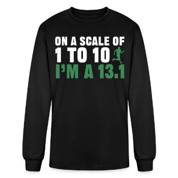 Half Marathon, Marathon, Runner - Men's Long Sleeve T-Shirt - black - Front