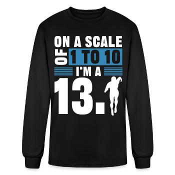 Half Marathon, Marathon, Runner - Men's Long Sleeve T-Shirt - black - Front