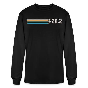 Half Marathon, Marathon, Runner - Men's Long Sleeve T-Shirt - black - Front