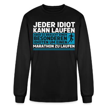 Half Marathon, Marathon, Runner - Men's Long Sleeve T-Shirt - black - Front