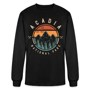 Acadia National Park - Men's Long Sleeve T-Shirt - black - Front