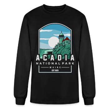 Acadia National Park - Men's Long Sleeve T-Shirt - black - Front