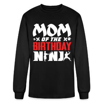 Birthday of the Ninja, Ninja, - Men's Long Sleeve T-Shirt - black - Front