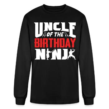 Birthday of the Ninja, Ninja, - Men's Long Sleeve T-Shirt - black - Front