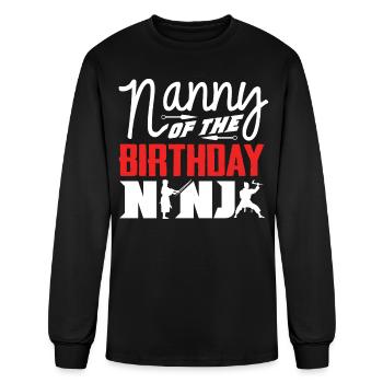 Birthday of the Ninja, Ninja, - Men's Long Sleeve T-Shirt - black - Front