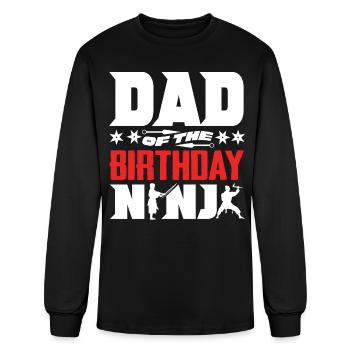 Birthday of the Ninja, Ninja, - Men's Long Sleeve T-Shirt - black - Front