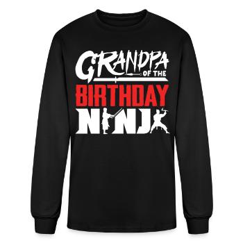 Birthday of the Ninja, Ninja, - Men's Long Sleeve T-Shirt - black - Front