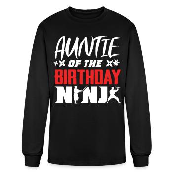 Birthday of the Ninja, Ninja, - Men's Long Sleeve T-Shirt - black - Front