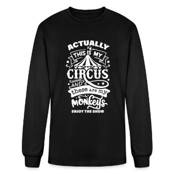 My Circus My Monkeys - Men's Long Sleeve T-Shirt - black - Front