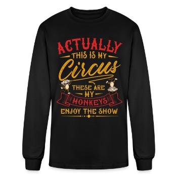 My Circus My Monkeys - Men's Long Sleeve T-Shirt - black - Front