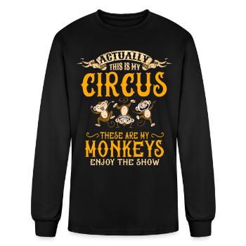 My Circus My Monkeys - Men's Long Sleeve T-Shirt - black - Front