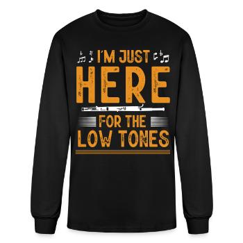 Bassoon, oboe, clarinet, Music teacher - Men's Long Sleeve T-Shirt - black - Front