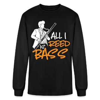 Bassoon, oboe, clarinet, Music teacher - Men's Long Sleeve T-Shirt - black - Front