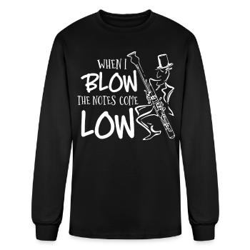 Bassoon, oboe, clarinet, Music teacher - Men's Long Sleeve T-Shirt - black - Front