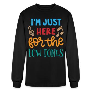 Bassoon, oboe, clarinet, Music teacher - Men's Long Sleeve T-Shirt - black - Front