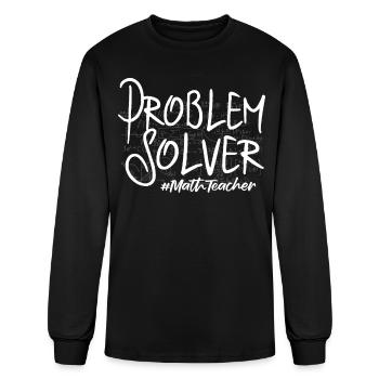 Math Teacher - Men's Long Sleeve T-Shirt - black - Front