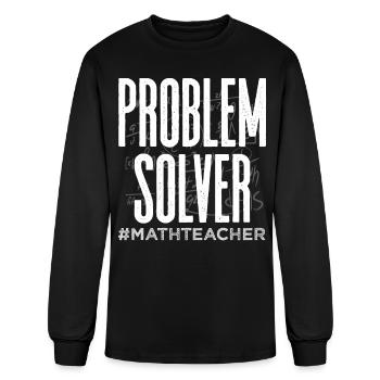 Math Teacher - Men's Long Sleeve T-Shirt - black - Front