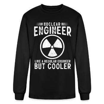 Nuclear Engineer, nuclear, science - Men's Long Sleeve T-Shirt - black - Front